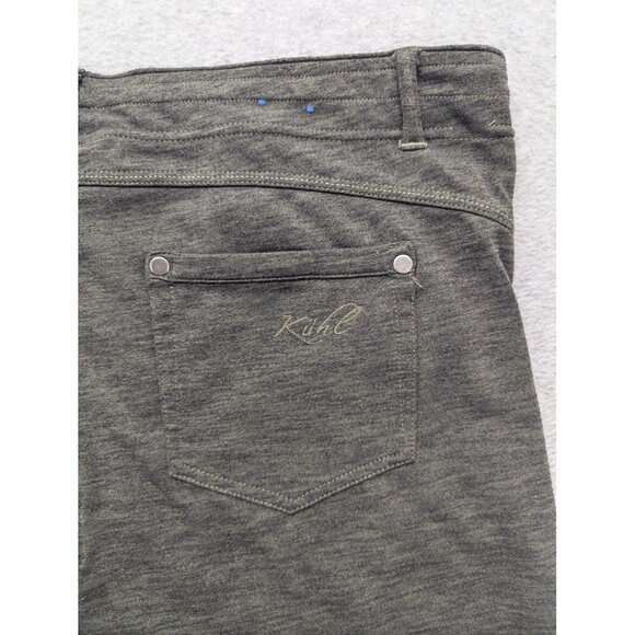 Kuhl Pants Womens 14 Short Gray Stretch Straight Leg 5 Pocket Performance Hiking - Picture 10 of 14